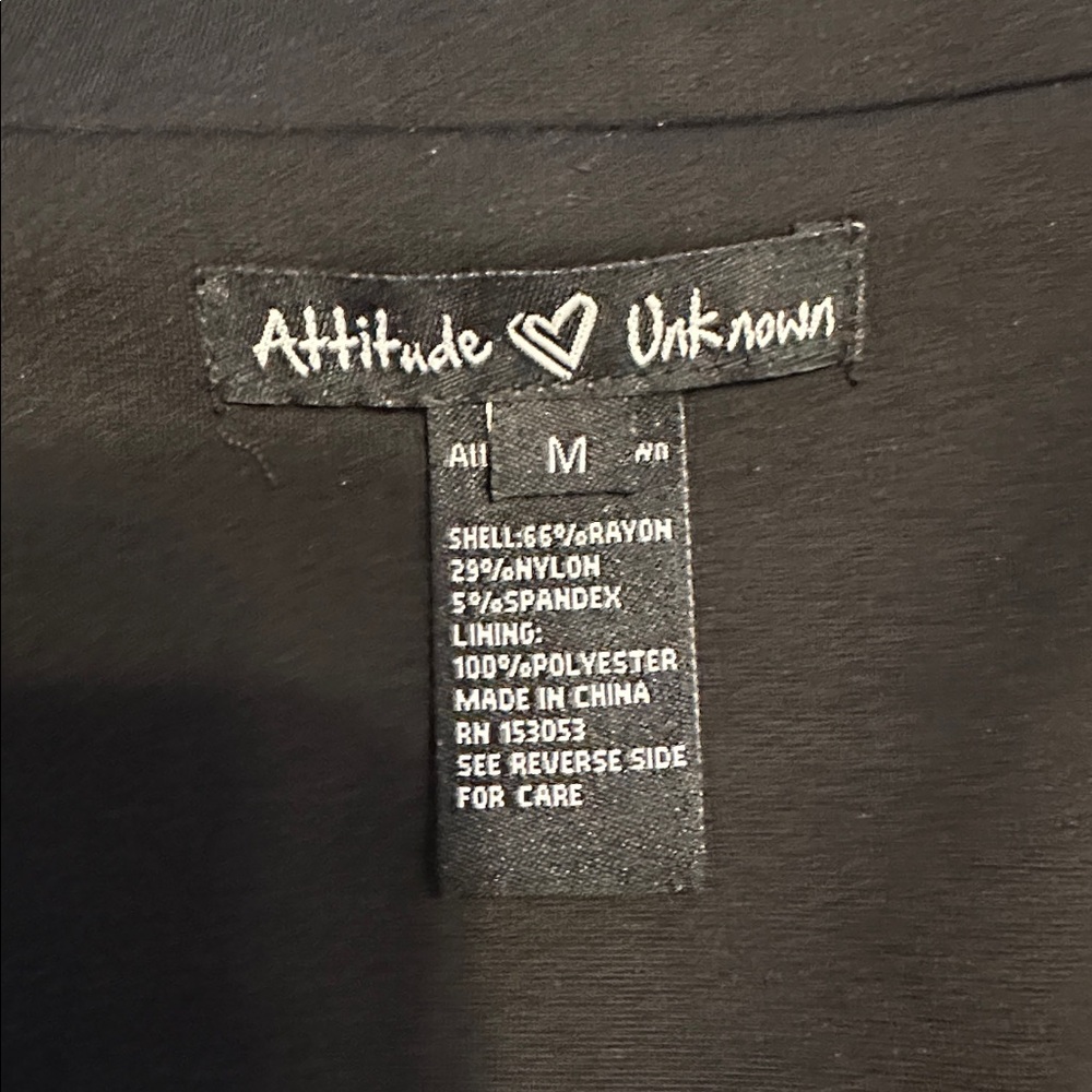 Attitude Unknown Women’s Ponte Blazer, - Picture 2 of 3